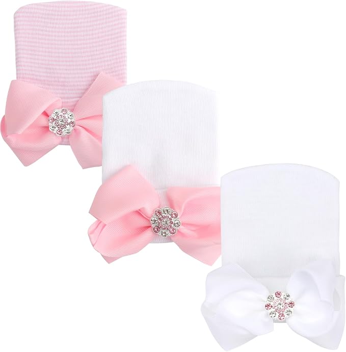 AQOKKA Newborn Baby Girl Hats - Image 7