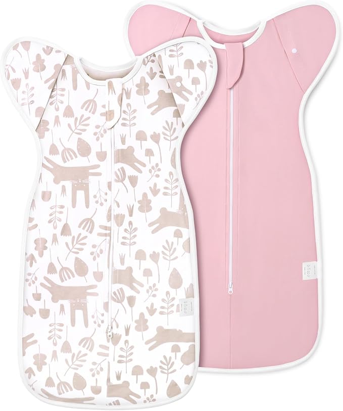 ANYEDDE 2-Pack Baby Swaddle Sleep Bag, Arms Up Swaddle 6-9 Month by ANYEDDE