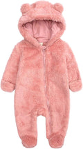 Baby Hooded Fleece Romper Long Sleeve Onesie Outwear Outfits 0-12M | Fall by BabymineStartFromTheHeart