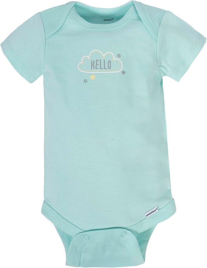 Gerber Baby Boys & Girls 8-Pack Short Sleeve Onesies Bodysuits - Image 3
