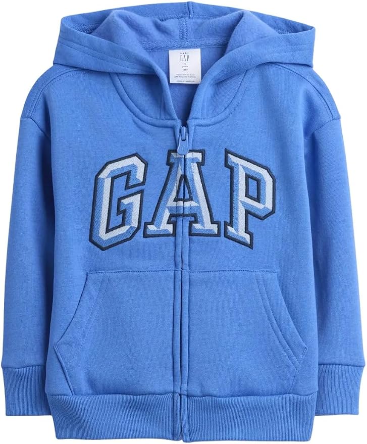 GAP Baby Boys' Playtime Favorites Logo Full Zip Hoodie Hooded Sweatshirt by GAP