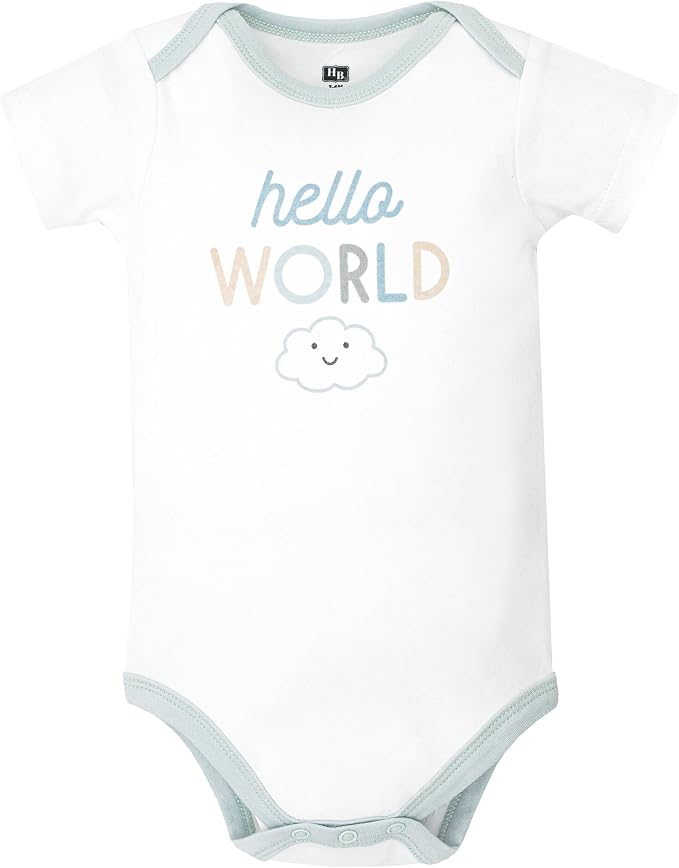 Hudson Baby Unisex Baby Cotton Bodysuits 5-Pack - Image 3