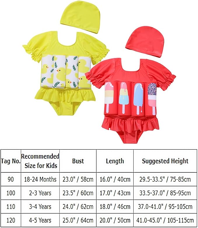 Kids Boys Girls Floatation Swimsuit - Image 7