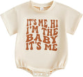 Newborn Baby Boy Girl Summer Clothes Funny Print Sweatshirt Romper Oversized by Lucikamy