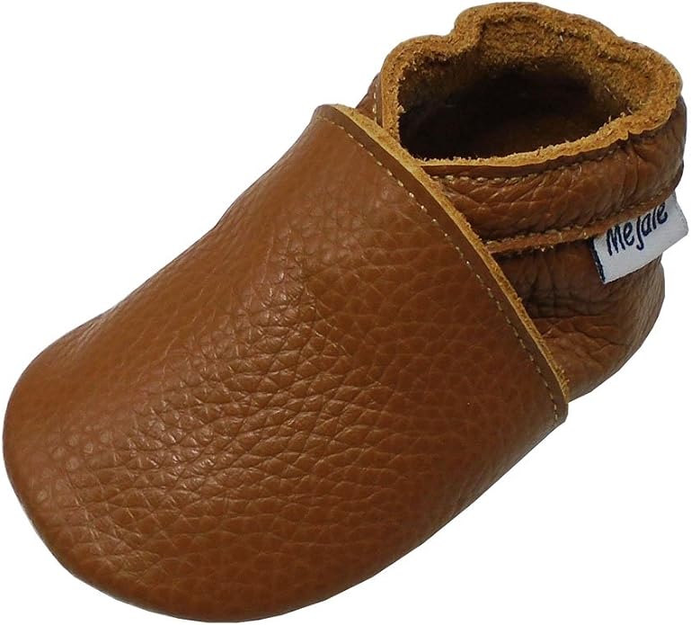 Mejale Baby Infant Toddler Shoes Slip-on Soft Sole Leather Moccasins Pre-Walkers by Mejale