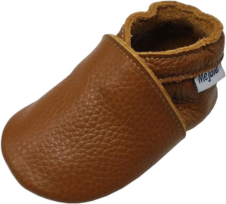 Mejale Baby Infant Toddler Shoes Slip-on Soft Sole Leather Moccasins Pre-Walkers by Mejale