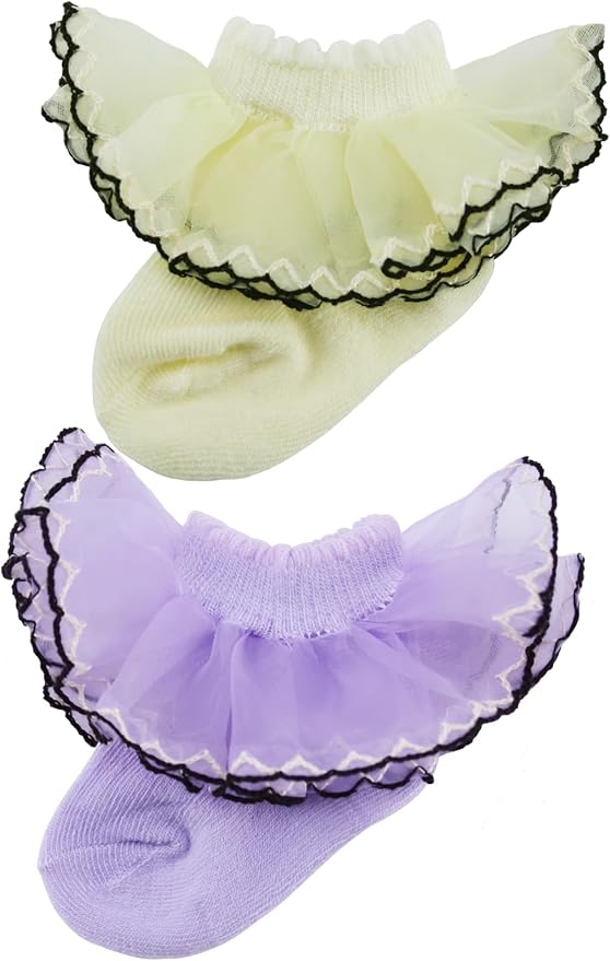 PrinceSasa Little Baby Girl Princess Lace Ruffles Socks Set - Image 2