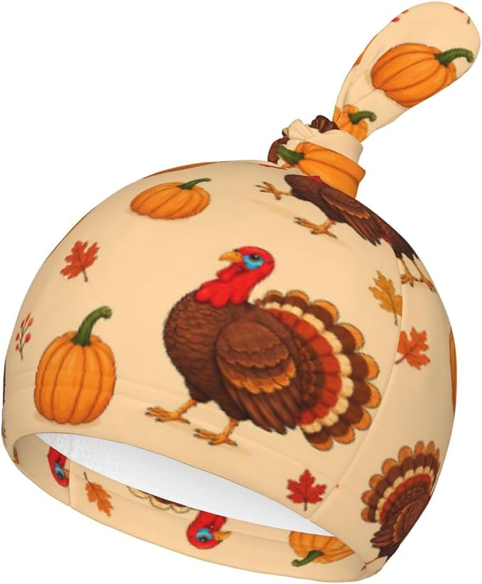 Turkey Pumpkin Swaddle Blankets Soft Receiving Blanket Baby Swaddle Wrap - Image 4