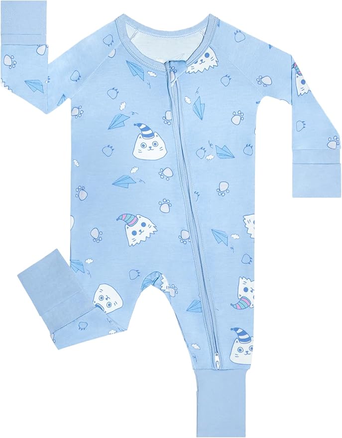 GUISBY Baby Footless Pajamas, Rayon of Bamboo, NB-2T | Rayon of bamboo softness by GUISBY