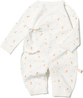 100% Organic Cotton Soft 0-6 Months Unisex Footless Newborn Baby Sleepers Pajamas Romper Boys Girls Long Sleeve