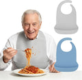 Adult Silicone Bibs | Adjustable Waterproof Clothing Protector by VynusioUS