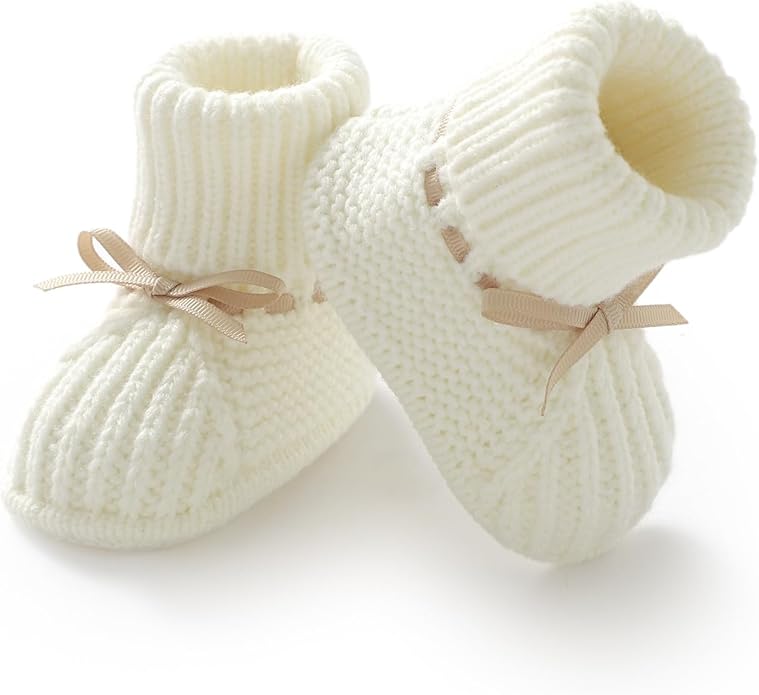 mimixiong Baby Booties Newborn Infant Sock Shoes | Hand Knitting Crochet Boy by mimixiong