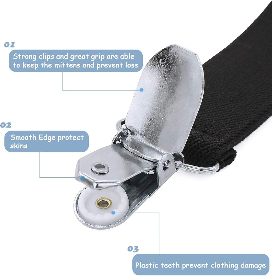 Century Star Stainless Steel Mitten Clips - Image 2