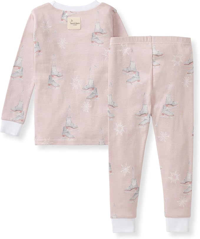 Burt's Bees Baby Girls Organic Cotton Pajamas, Toddler PJ Set, 2-PC | Soft - Image 2