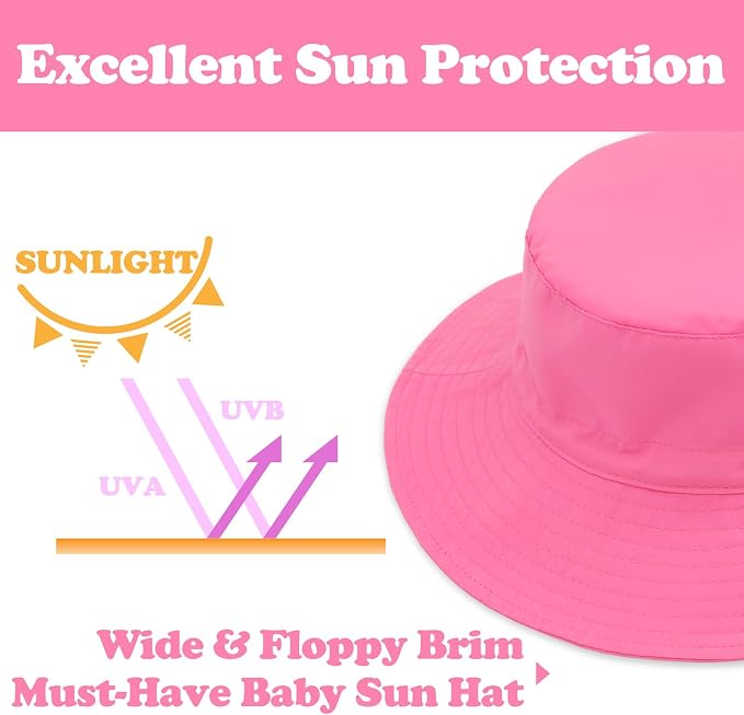 Sarfel Baby Sun Hat Summer Baby Boy Hats UPF 50+ Sun Protection Toddler Hat - Image 5
