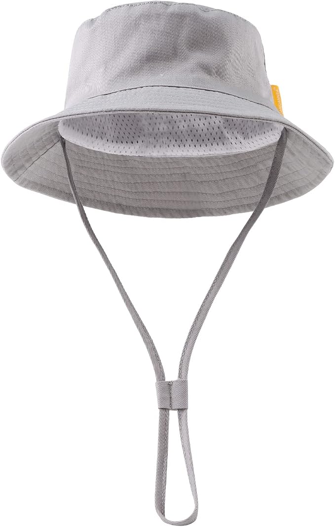 JANGANNSA Cotton Baby Sun Hat Infant Toddler Boys Girls Bucket Hats Summer Sun - Image 2