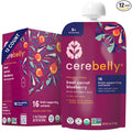 Cerebelly Organic Baby Food Pouches, Beet Carrot Blueberry Purees, 16 Nutrients, No Added Sugar, Fiber & Non-GMO, 4oz, 12 Pack