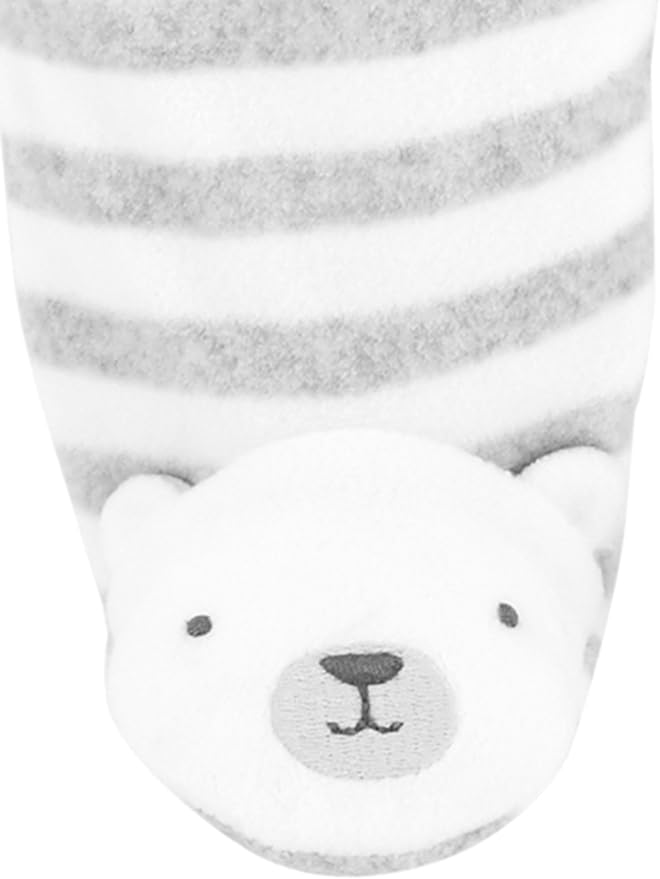 Simple Joys by Carter's Unisex Baby 2-pack Neutral Fleece Footed Sleep and Play - Image 4