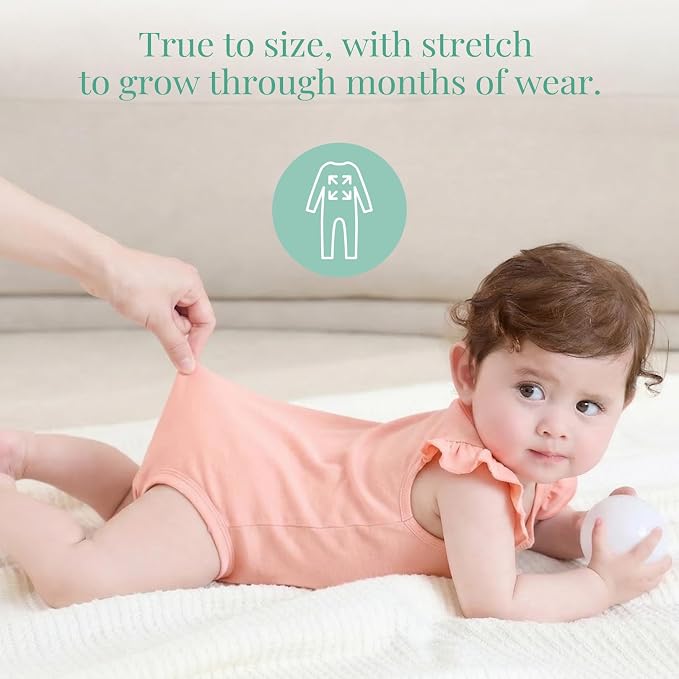 PATPAT Baby Girl Bamboo Viscose Bodysuits Set - Image 6