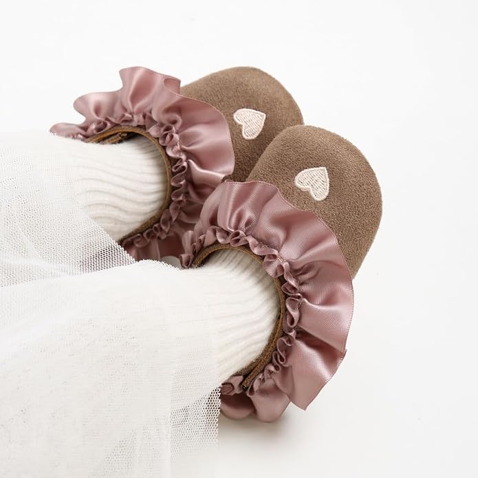 Ohwawadi Infant Baby Boys Girls Slippers Cozy Fleece Booties Soft Bottom Warm - Image 3