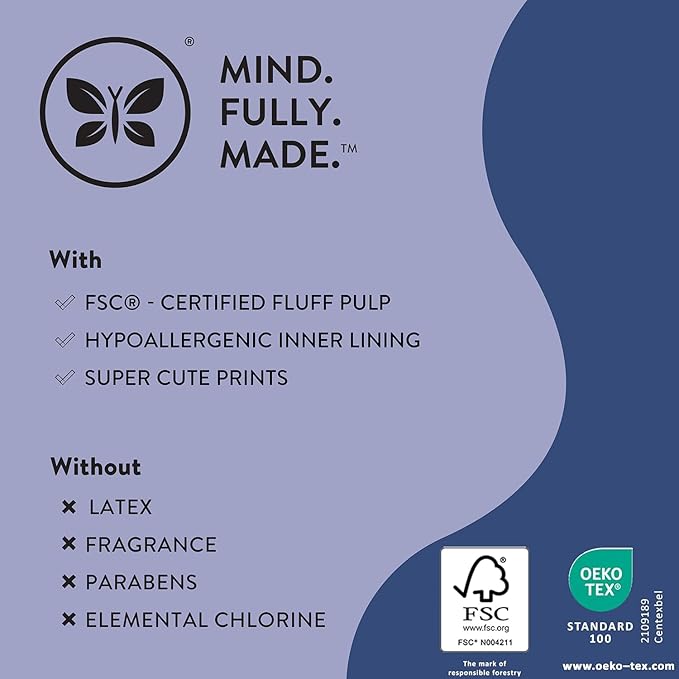 The Honest Company Clean Conscious Overnight Diapers for Sensitive Skin, Hypoallergenic Fragrance-Free Baby Diapers, Cozy Cloud and Star Signs Design, Club Box, Size 6 (35+ lbs), 34 Count