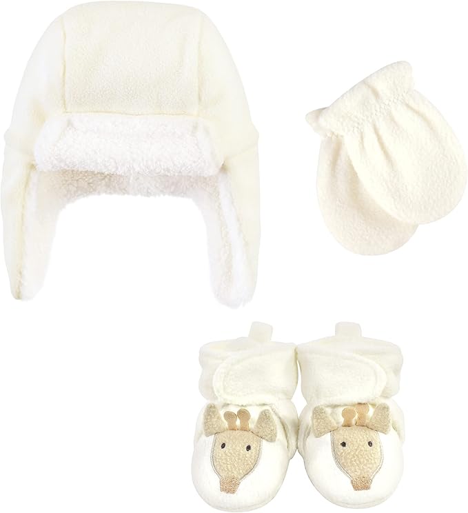 Hudson Baby Baby Hudson Baby Unisex Baby Trapper Hat, Mitten and Bootie Set by HudsonBaby