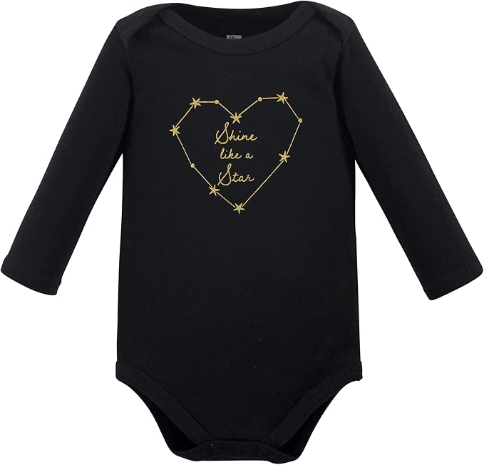 Hudson Baby Baby Girls' Cotton Long-sleeve Bodysuits 3-pack - Image 5