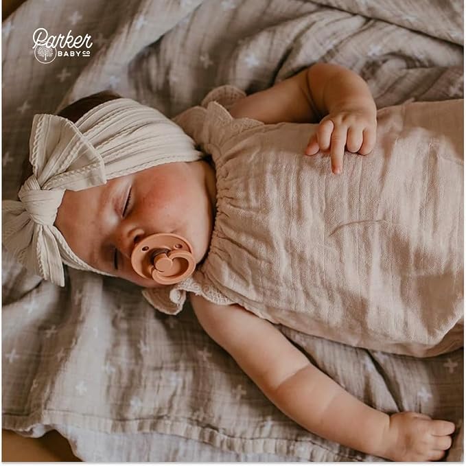 Parker Baby Co. Soft Muslin Baby Swaddle Blankets, 3 Pack - Image 6