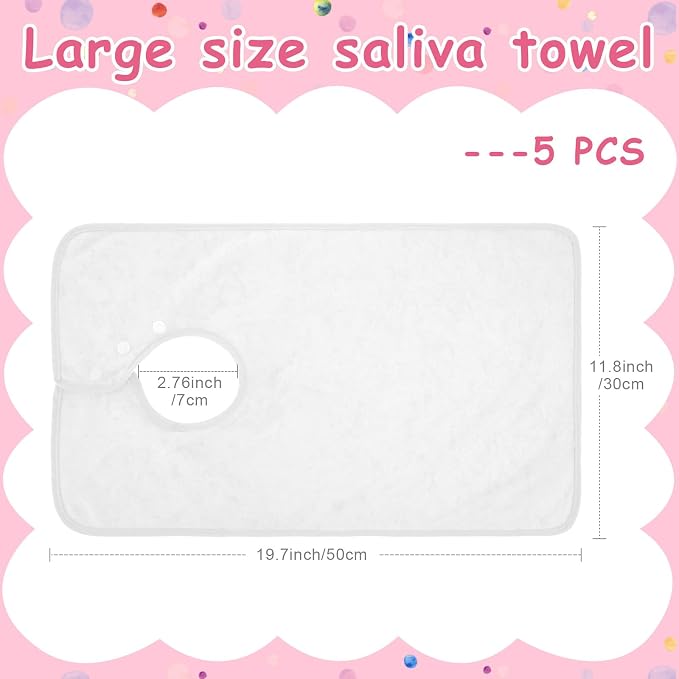 Hercicy Full Coverage Pullover Toddler Baby Bibs | Terry Cloth Bibs - Image 2