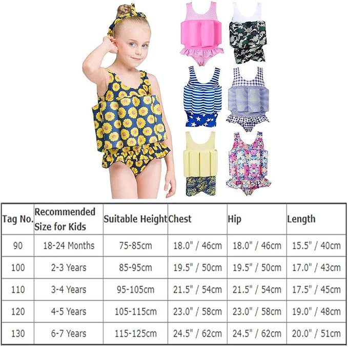 Kids Boys Girls Floatation Swimsuit - Image 3
