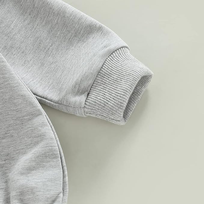 Thorn Tree Newborn Baby Boys Hooded Sweatshirt Long Sleeve Solid Romper Infant - Image 4