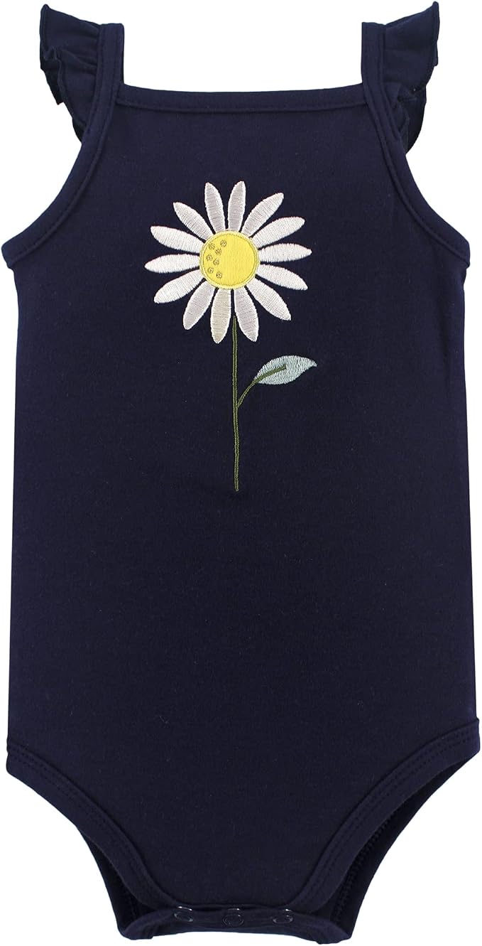 Hudson Baby Unisex Baby Cotton Sleeveless Bodysuits - Image 3