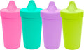 Re-Play Sippy Cups for Toddlers - 10 Oz. Reusable Spill Proof Cups for Kids, Dishwasher/Microwave Safe - Made in USA - Set of 4-3.13" x 6.25" - Mermaid