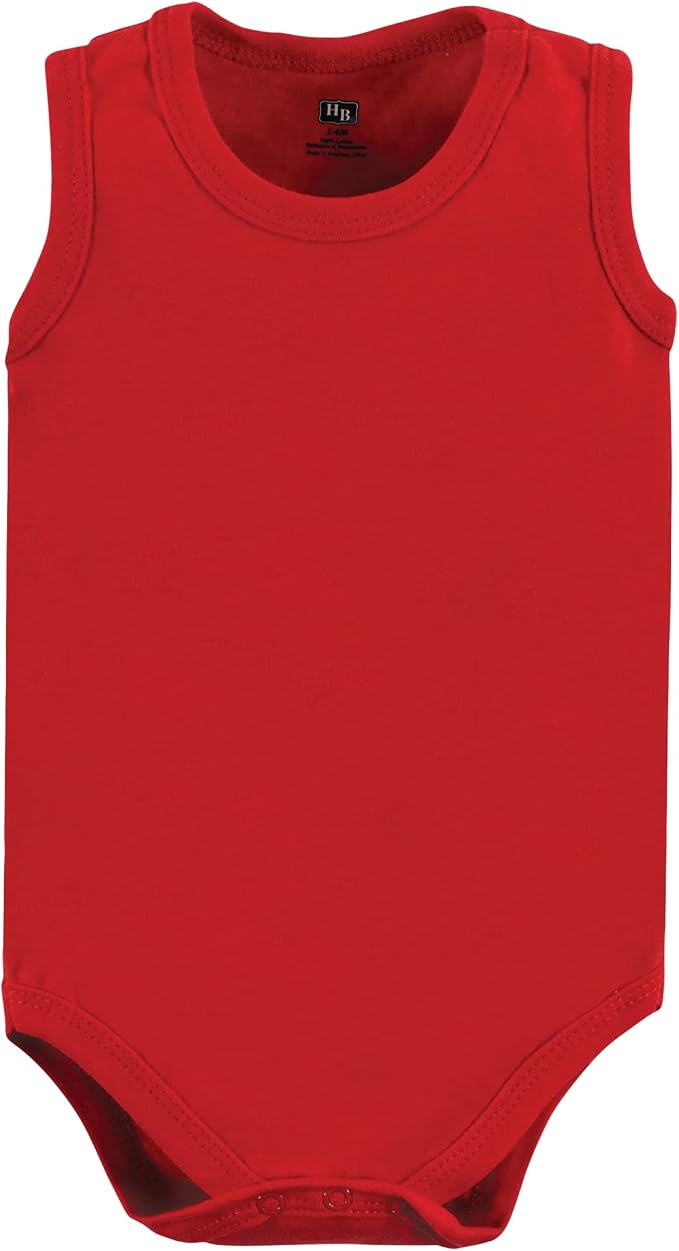 Hudson Baby Unisex Baby Cotton Sleeveless Bodysuits - Image 6