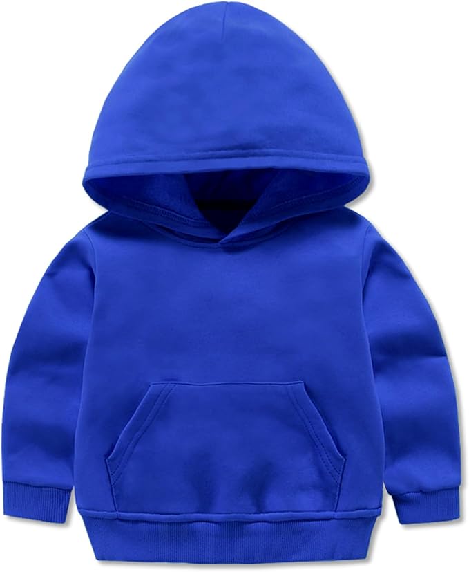 Toddler Boys Girls Sweatshirt Cotton Solid Fall Pullover Hoodie | Long Sleeve by YAGATA