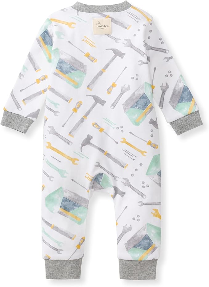 Burt's Bees Baby Unisex Sleep and Play Pajama, Footless One-Piece Zipper PJ | - Image 2