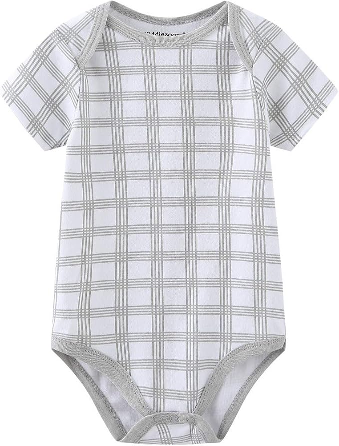 Kiddiezoom Newborn Baby Unisex Cotton One-Piece Bodysuits Baby Gift 5-Pack Baby - Image 3