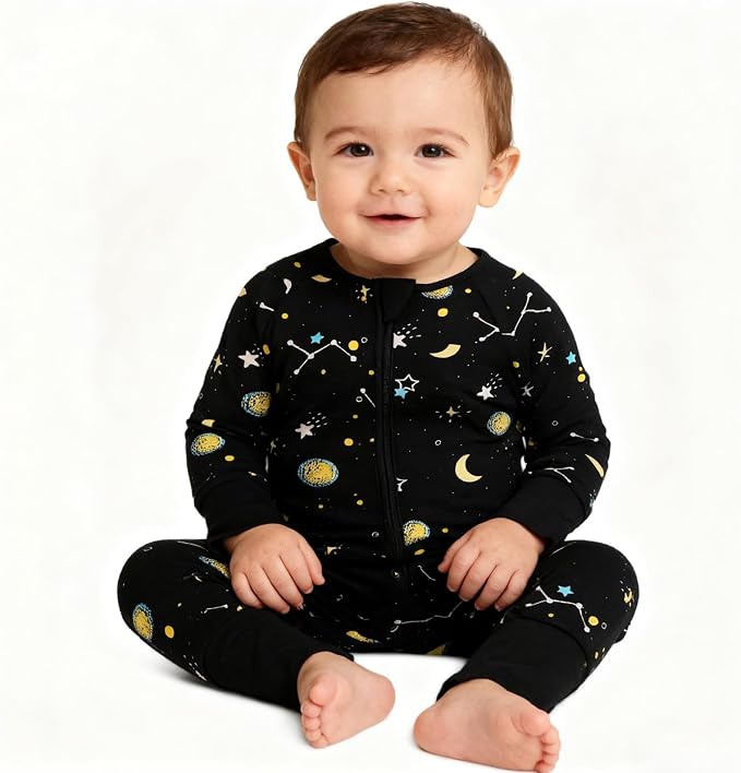 Baby Viscose of Bamboo Convertible Footie Pajamas - Image 2