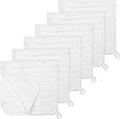 Accmor 6 Pack Muslin Burp Cloths 100% Cotton 20''x10'' Large Extra Soft and by Accmor