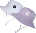 Baby Sun Hat Smile Face UPF 50+ Toddler Bucket Hat by MaxNova
