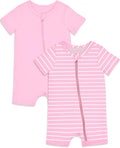 Jimonda Baby Rompers Cotton Boys Girls Short Sleeve Sleepers Pajamas Pjs | Two by JimondaBaby