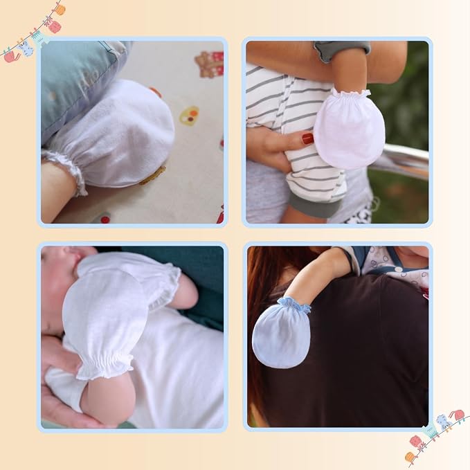 Baby Mittens No Scratch, Newborn Gloves 0-6M, Registry Essential - Image 6