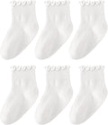 HONGTEYA 6 Pairs Toddler Ruffle Socks by HONGTEYA