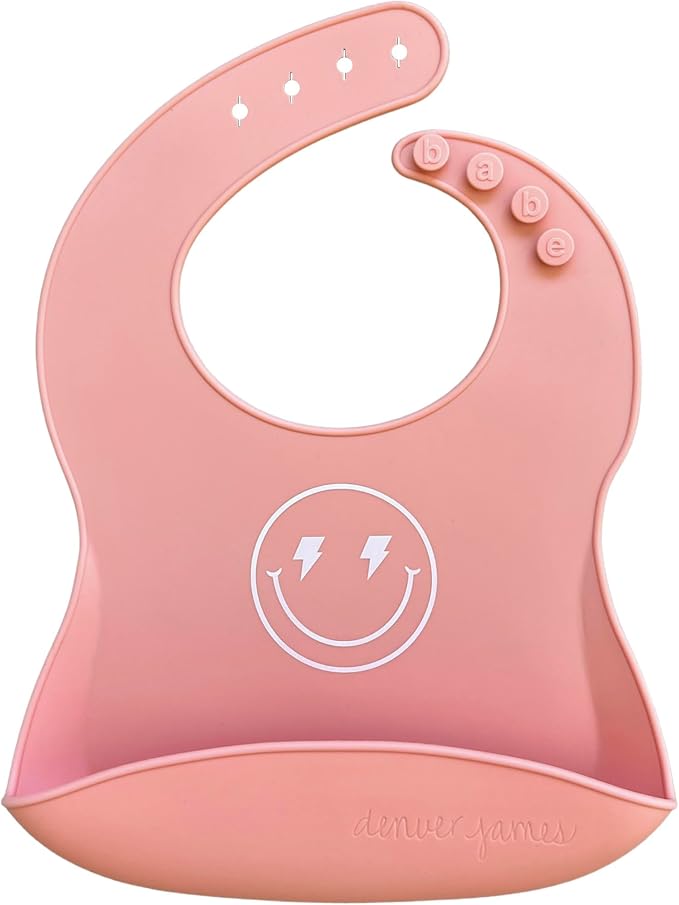 Denver James Silicone Feeding Bibs | Dishwasher Safe. Waterproof. Adjustable. by DenverJames
