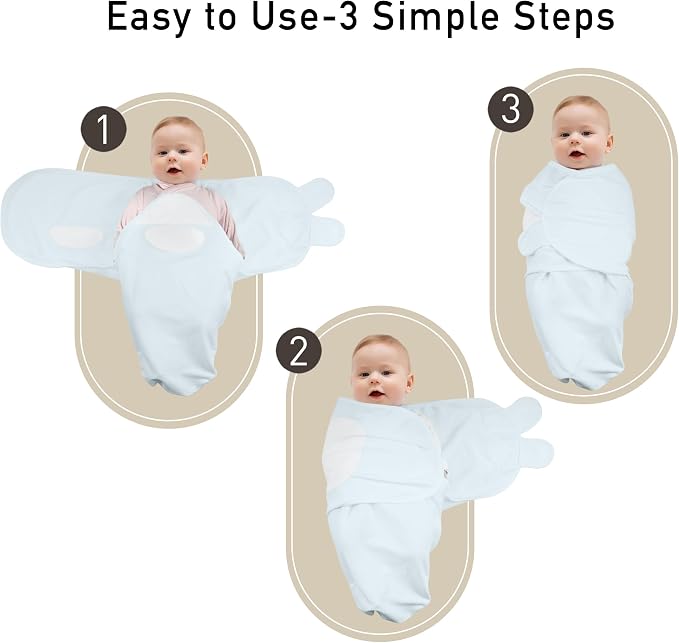 GLLQUEN BABY Swaddles for Newborns 0-3 Months, Adjustable & Easy Fastener | - Image 6