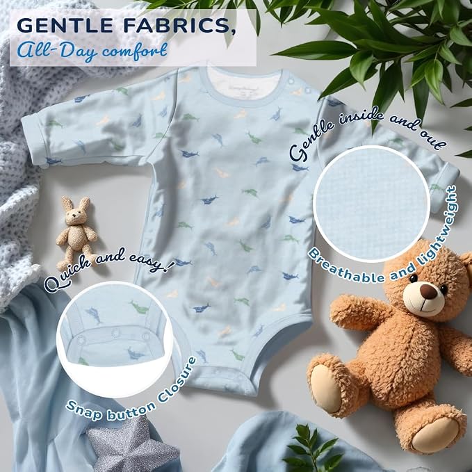 Tommy Bahama Baby 5-Piece Onesie Set - Image 4
