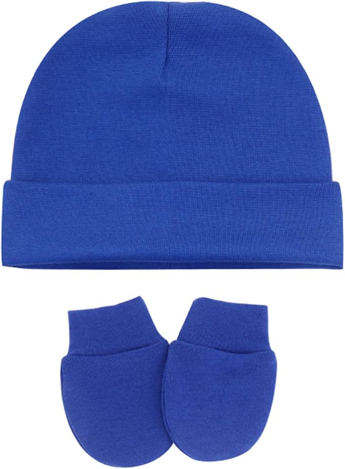 UTTPLL Newborn Hats Mittens Set Toddler Girls Boys Cotton Nursery Hospital by UTTPLL