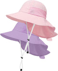 Toddler Baby Sun Hat Kids Summer Beach Essentials Adjustable Beach Hats by HONGTEYA