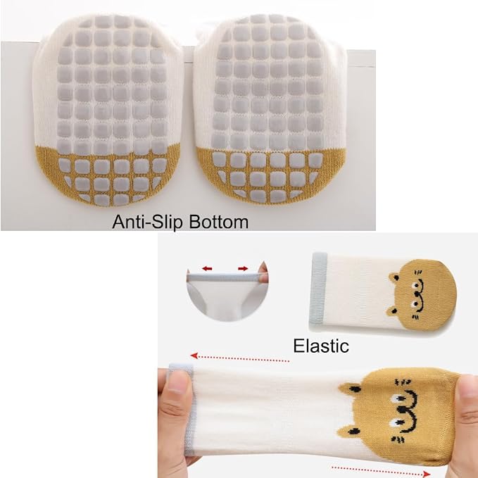 Exegawe Toddler Non Slip Socks, Cute Baby Socks - Image 6