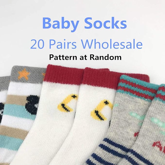 WAFUNNE 20 Pairs Baby Socks Wholesale - Image 3